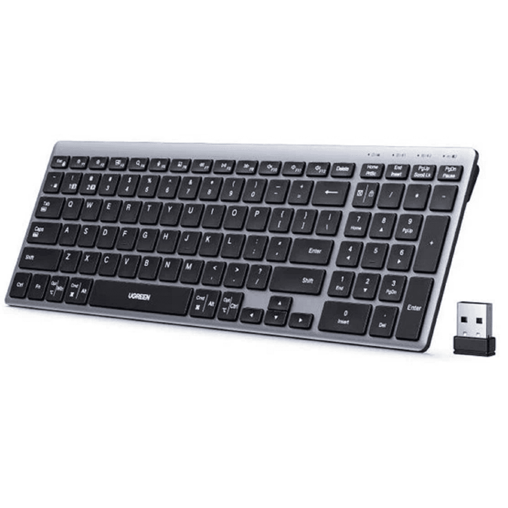 კლავიატურა UGREEN K552 (75163), Wireless, Bluetooth, USB, Keyboard, Grey