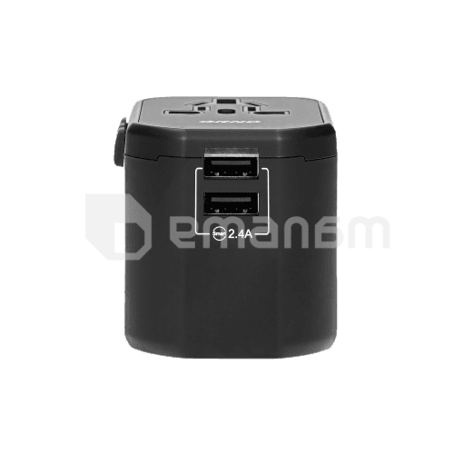 დამტენი უნივერსალური ORNO 2 USB 5В 2.4А 100-240V GOworld