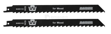 პირი ბეწვა ხერხის ხისთვის Raider RD-WS1111K 225/125 მმ 2 ც