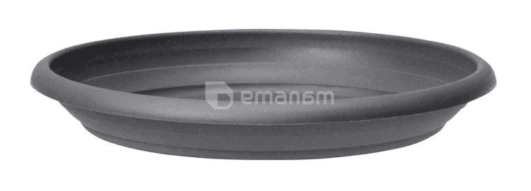 ქოთანის დასადგამი პლასტმასის Scheurich METALLIC GREY 64/331 UNTERTELLER