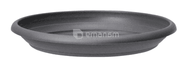ქოთანის დასადგამი პლასტმასის Scheurich METALLIC GREY 64/331 UNTERTELLER