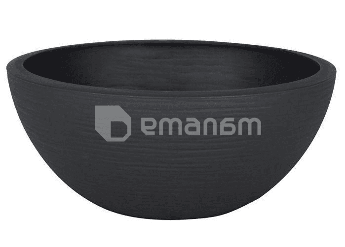 ქოთანი პლასტმასის EDA Plastiques VASQUE GRAPHIT 25 X 10,5სმ 3,3ლ