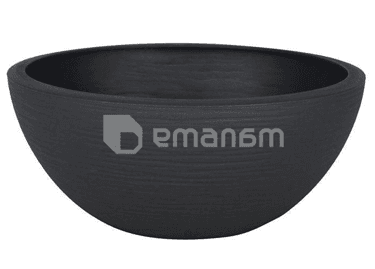 ქოთანი პლასტმასის EDA Plastiques VASQUE GRAPHIT 25 X 10,5სმ 3,3ლ