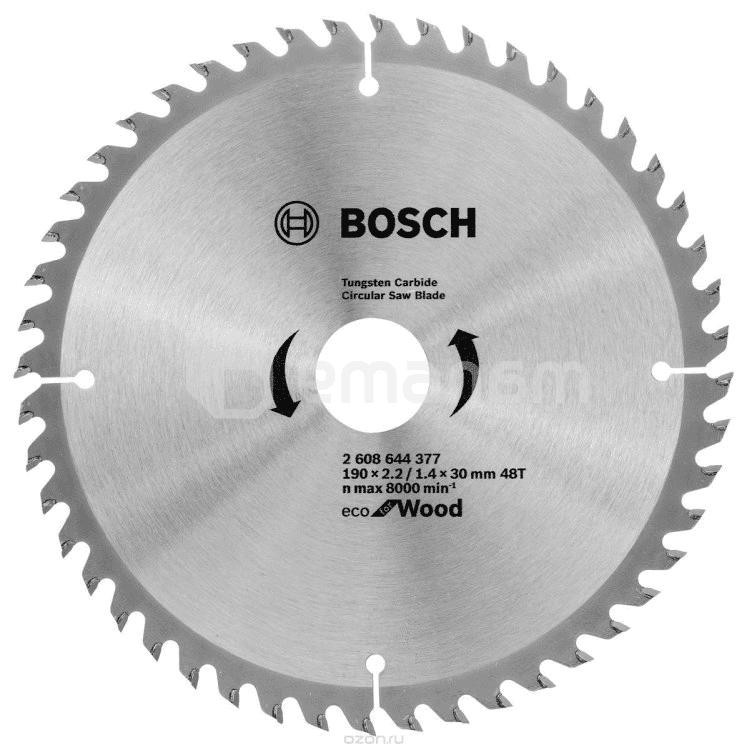 სახერხი დისკი ხის Bosch Eco Wood 2608644377 48T 180x30 მმ