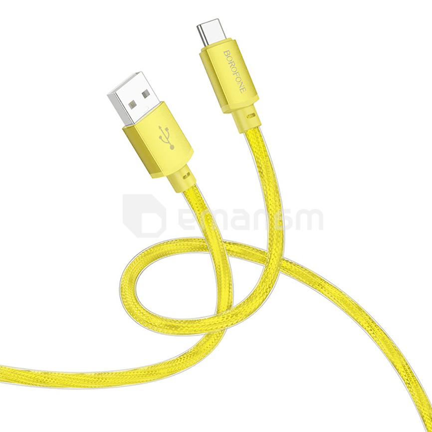 მობილური ტელეფონის დამტენი სადენი Borofone USB-A С 1მ 3А