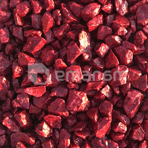 ქვა დეკორატიული შეღებილი წითელი GeoColor Decor 8 კგ