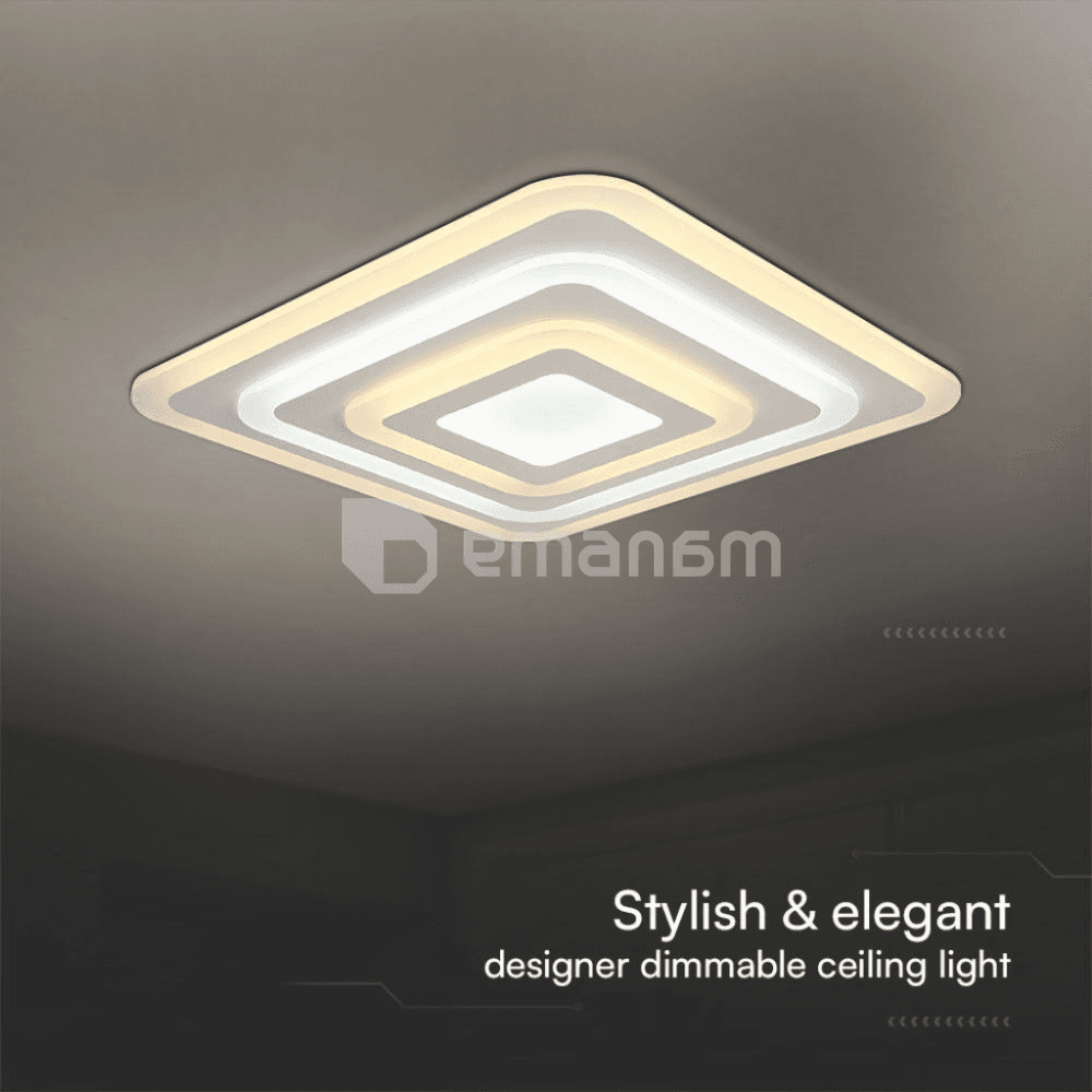 ჭაღი LED V-TAC 77W 6700Lm თეთრი IP20 VT-7719 23396