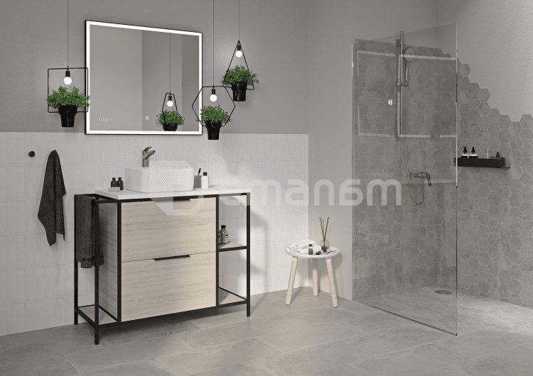 ტუმბო ნიჟარის Cersanit Bosquet 100 მუხა