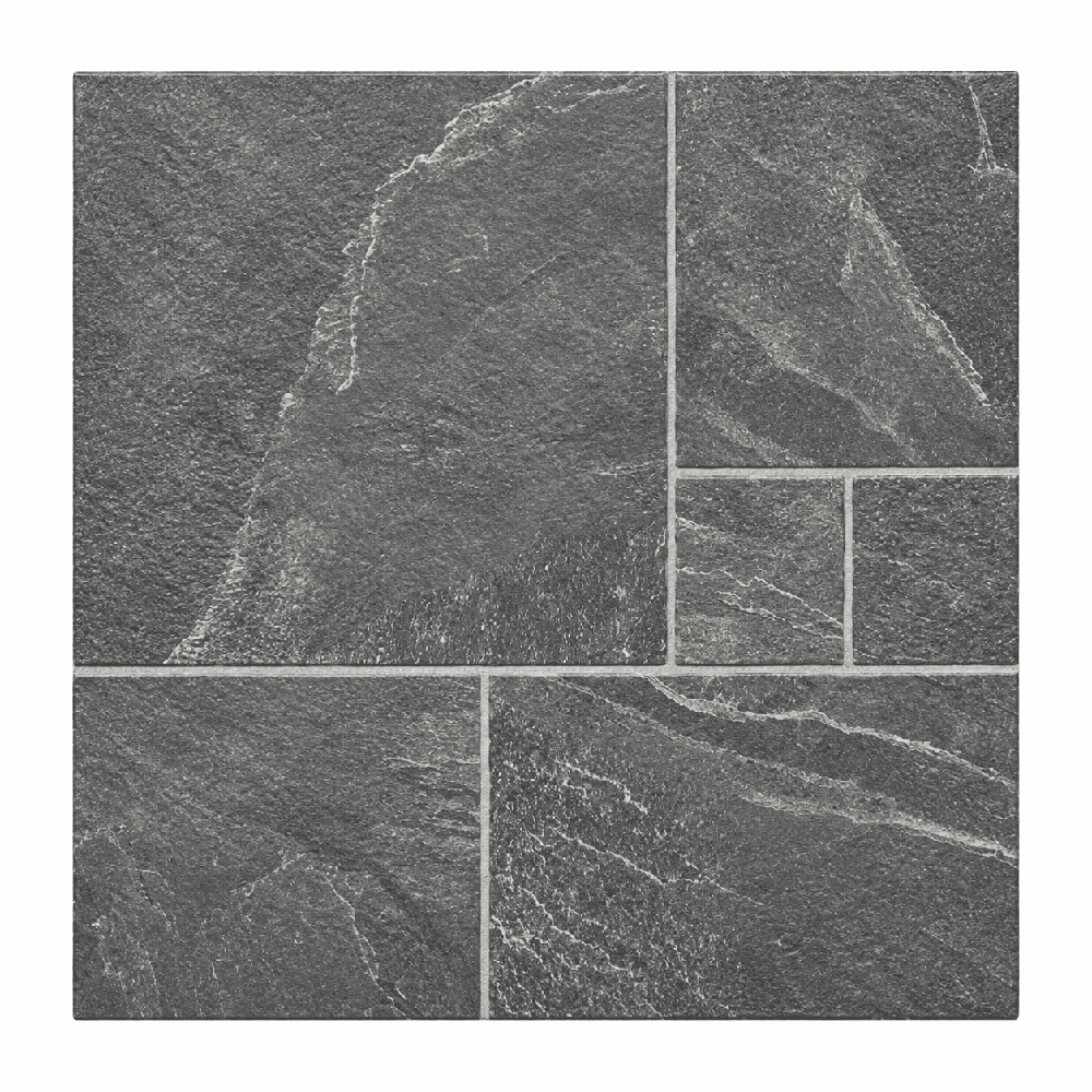 კერამოგრანიტი Emotion Ceramics Slate 60.5x60.5სმ ანტრაციტისფერი მქრქალი