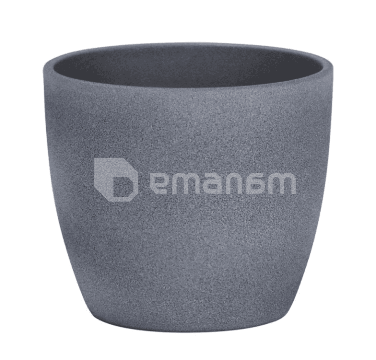 კერამიკული ქოთანი ყვავილებისთვის Scheurich 920/19 DARK STONE