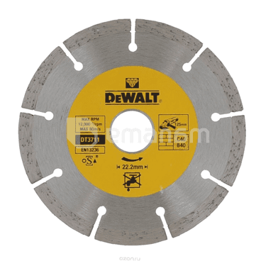 ალმასის დისკი DeWalt DT3711 125x22.2 მმ