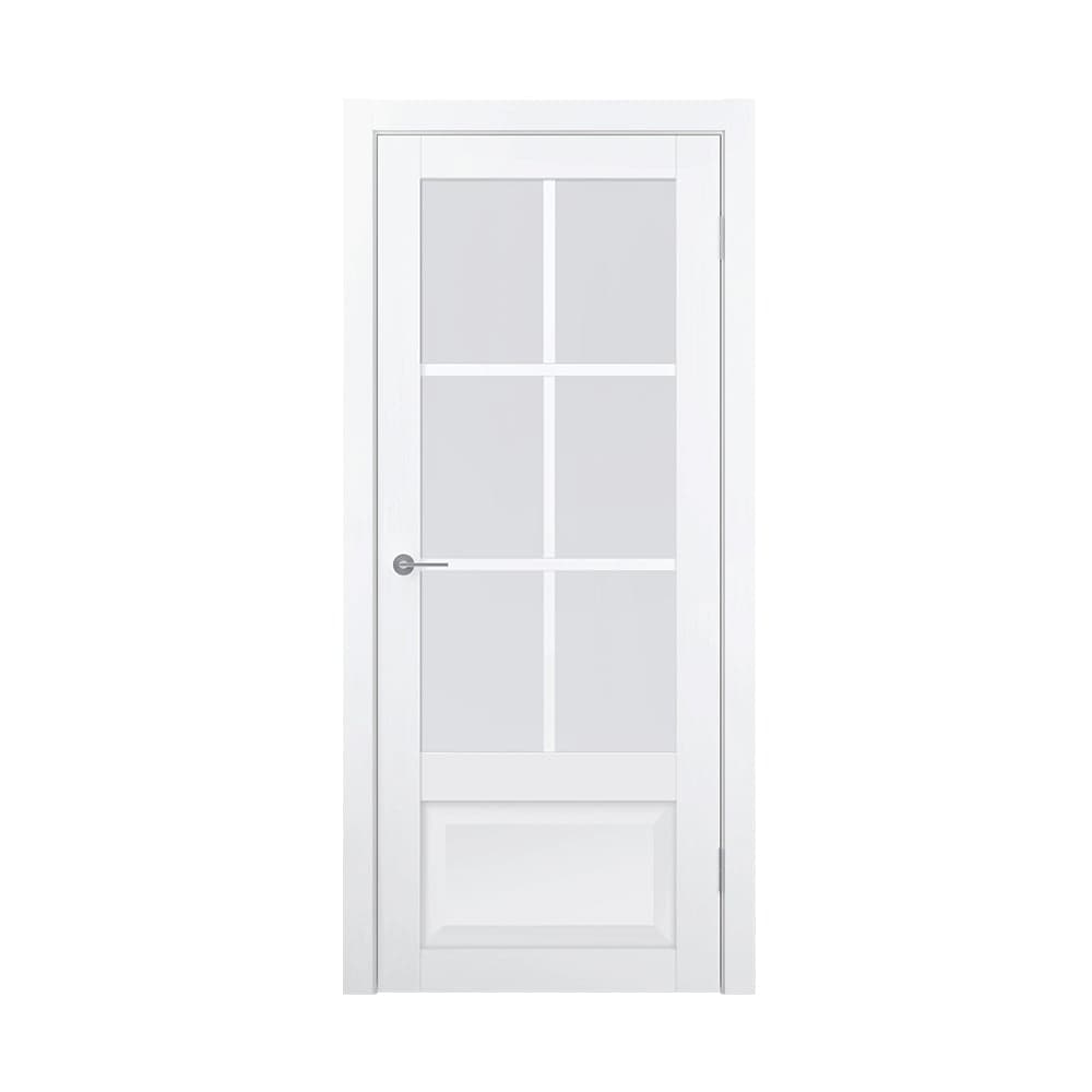 კარი მდფ PVC 215-80 (Арт. ECOSN1106 ОВ  WHITE POLIPROFILEN