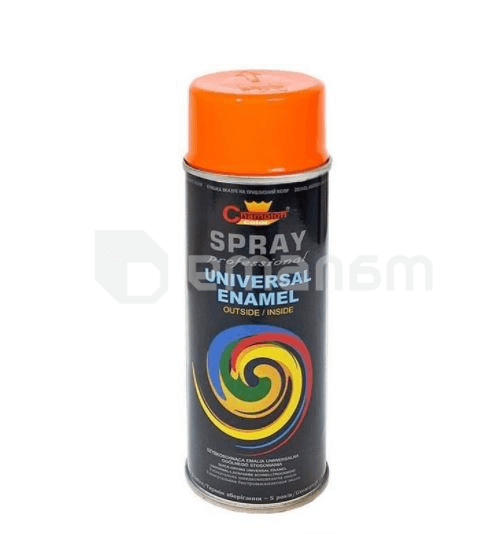 უნივერსალური სპრეი საღებავი Champion Universal Enamel 400მლ ნარინჯისფერი