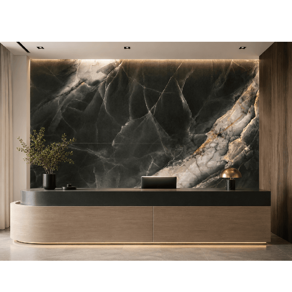კერამოგრანიტი Cerrad CALMNESS BLACK POLISHED 119.7x59.7 სმ შავი