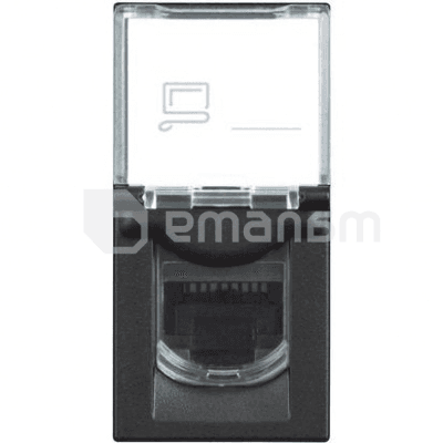 როზეტი Bticino bt-RG4258RJ11 TF შავი