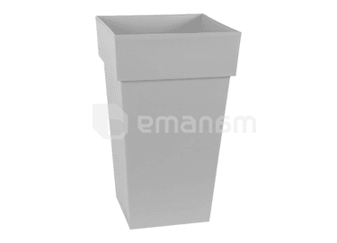 ქოთანი პლასტმასის EDA Plastiques POT TOSCANE CARRE 39 X 39 X 65სმ 62ლ