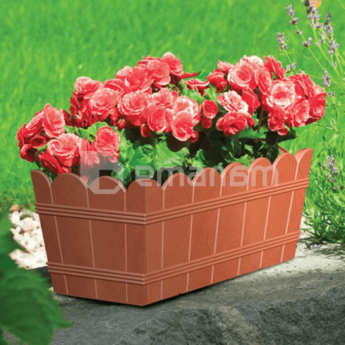პლასტმასის ქოთანი FORM PLASTIC Elba box 2736-010 Ø40 ტერაკოტა