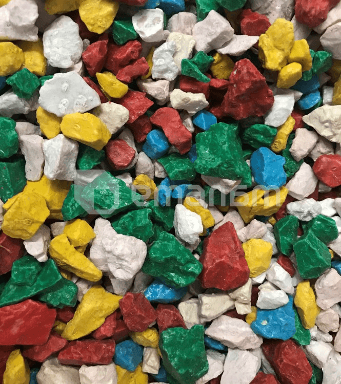 ქვა დეკორატიული შეღებილი შერეული Decor 8 კგ