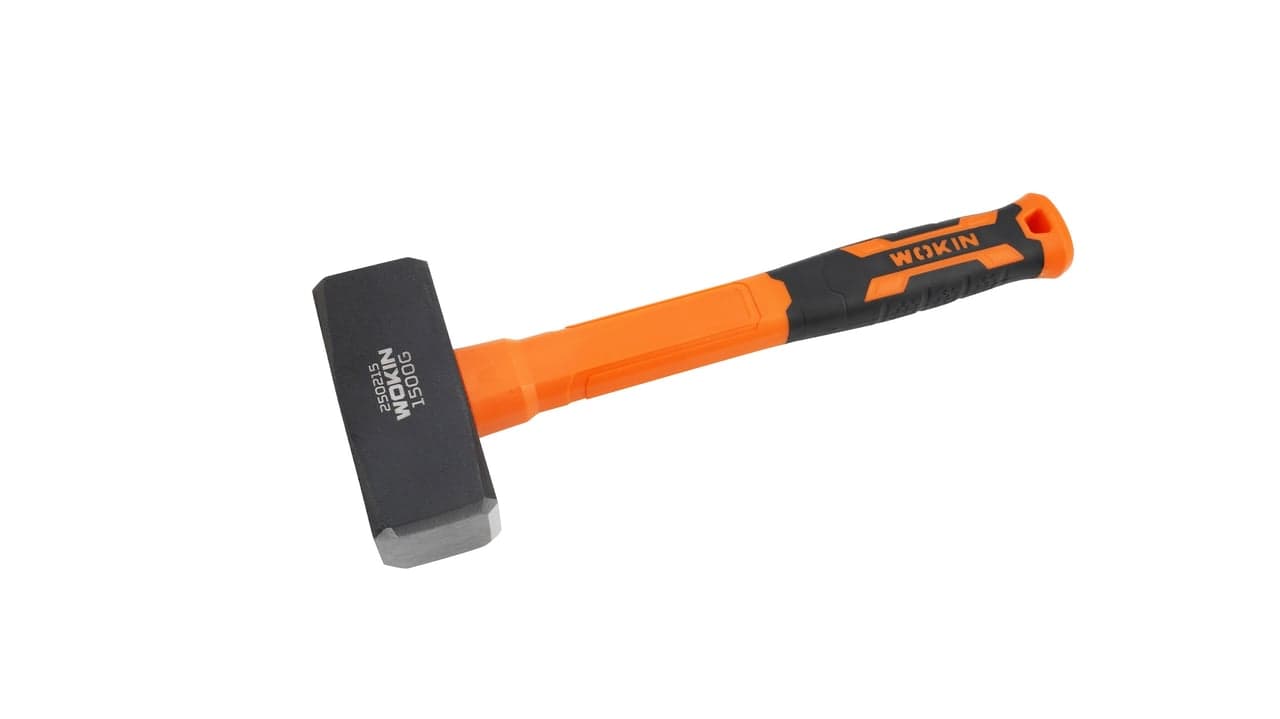 ურო რეზინის სახელურით Wokin 250415, 1500G, Stoning Hammer, Black/Orange