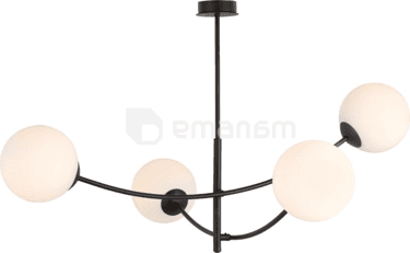 ჭაღი EMIBIG HUNTER 4 E14 4x MAX 40W BLACK OPAL
