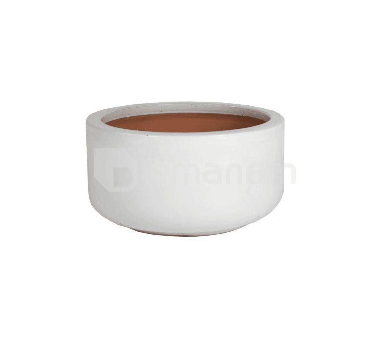 ქოთანი კერამიკული Mega Collections Glazed Bowl 21x10სმ 3ლ თეთრი
