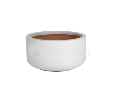 ქოთანი კერამიკული Mega Collections Glazed Bowl 21x10სმ 3ლ თეთრი
