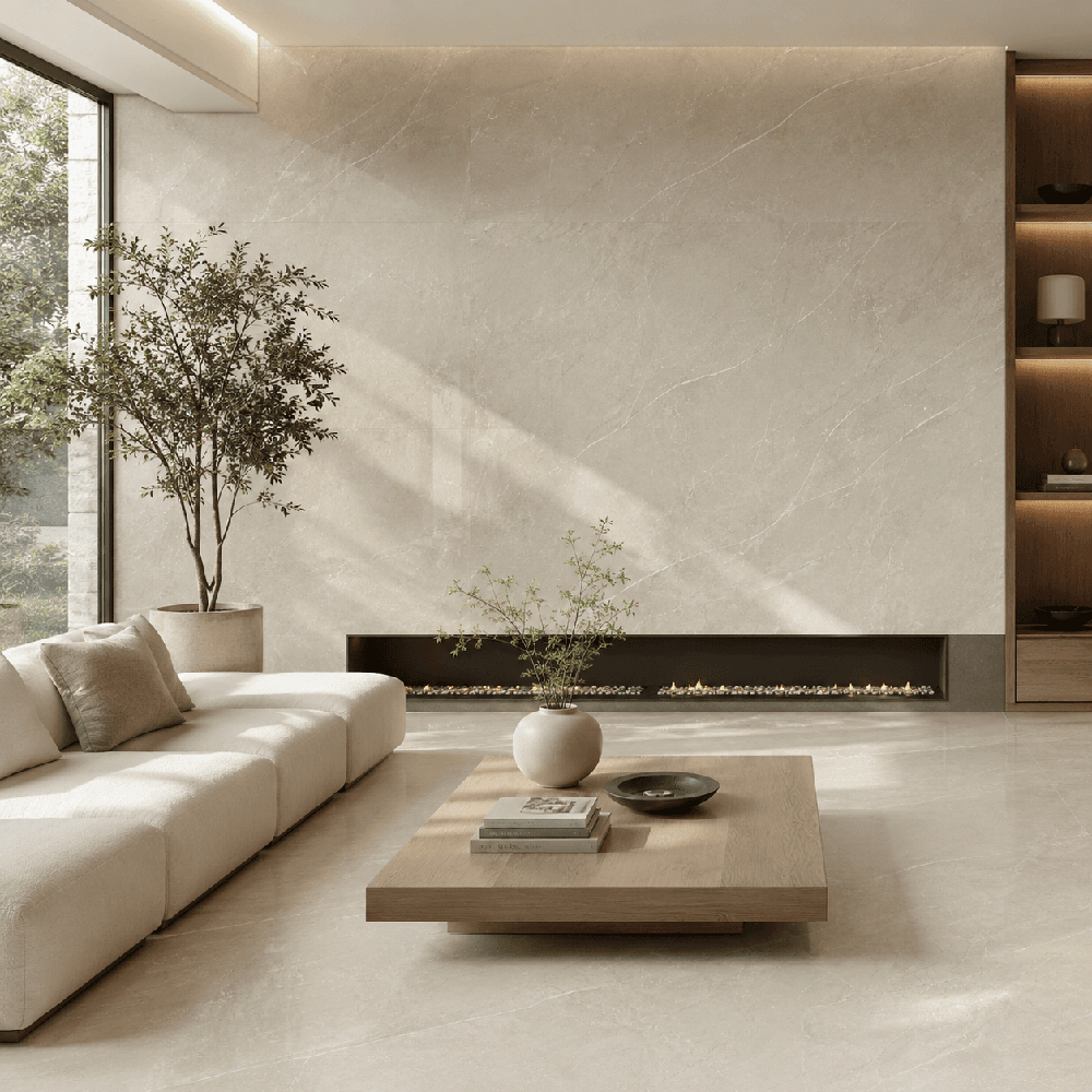 კერამოგრანიტი Carion Latte Silk Pro 60x120 სმ აბრეშუმისებრი ზედაპირით