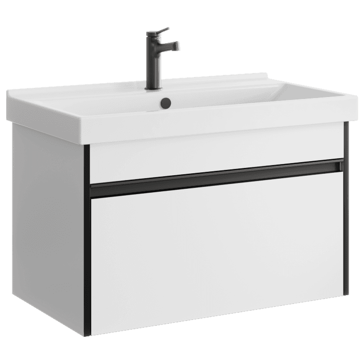 აბაზანის ტუმბო ხელსაბანით Aqwella Urban URB0108W 80x52x45სმ