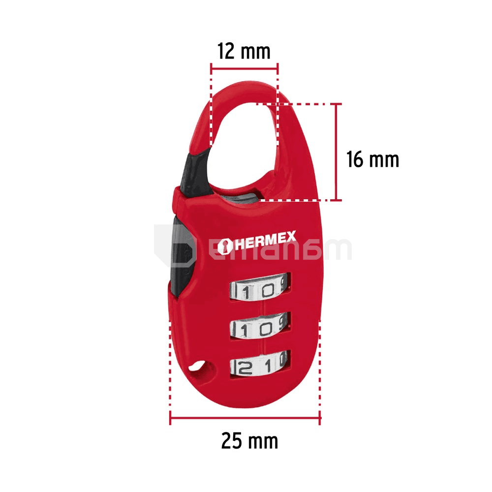 კოდირებული ბოქლომი Hermex 43350 CMA-3C