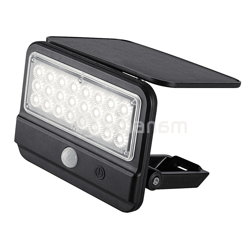 სანათი კედლის Rabalux Flaxton 7W 4000К 700Lm IP54 77040 Solar სენსორი შავი