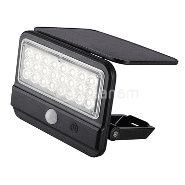 სანათი კედლის Rabalux Flaxton 7W 4000К 700Lm IP54 77040 Solar სენსორი შავი