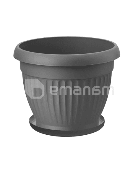 პლასტმასის ქოთანი FORM PLASTIC Dona 0168-014 Ø30 ანტრაციტი
