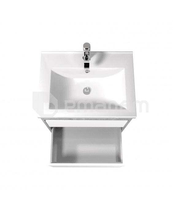 აბაზანის ტუმბო ხელსაბნით Polo Loft 60-U grey/white Cosmo 60 სმ
