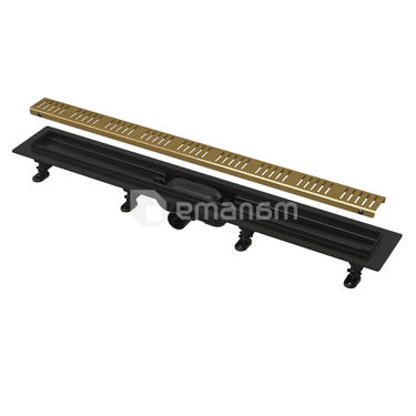 საშხაპე ტრაპი Alca Drain APZ10BLACK-550BRASS