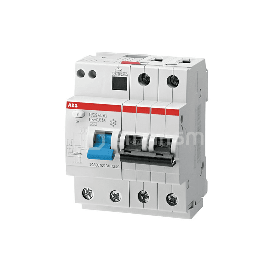 მოდულური დიფერენციალური ამომრთველი ABB 230V AC 6kA 50A 30mA 2P