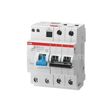 მოდულური დიფერენციალური ამომრთველი ABB 230V AC 6kA 50A 30mA 2P