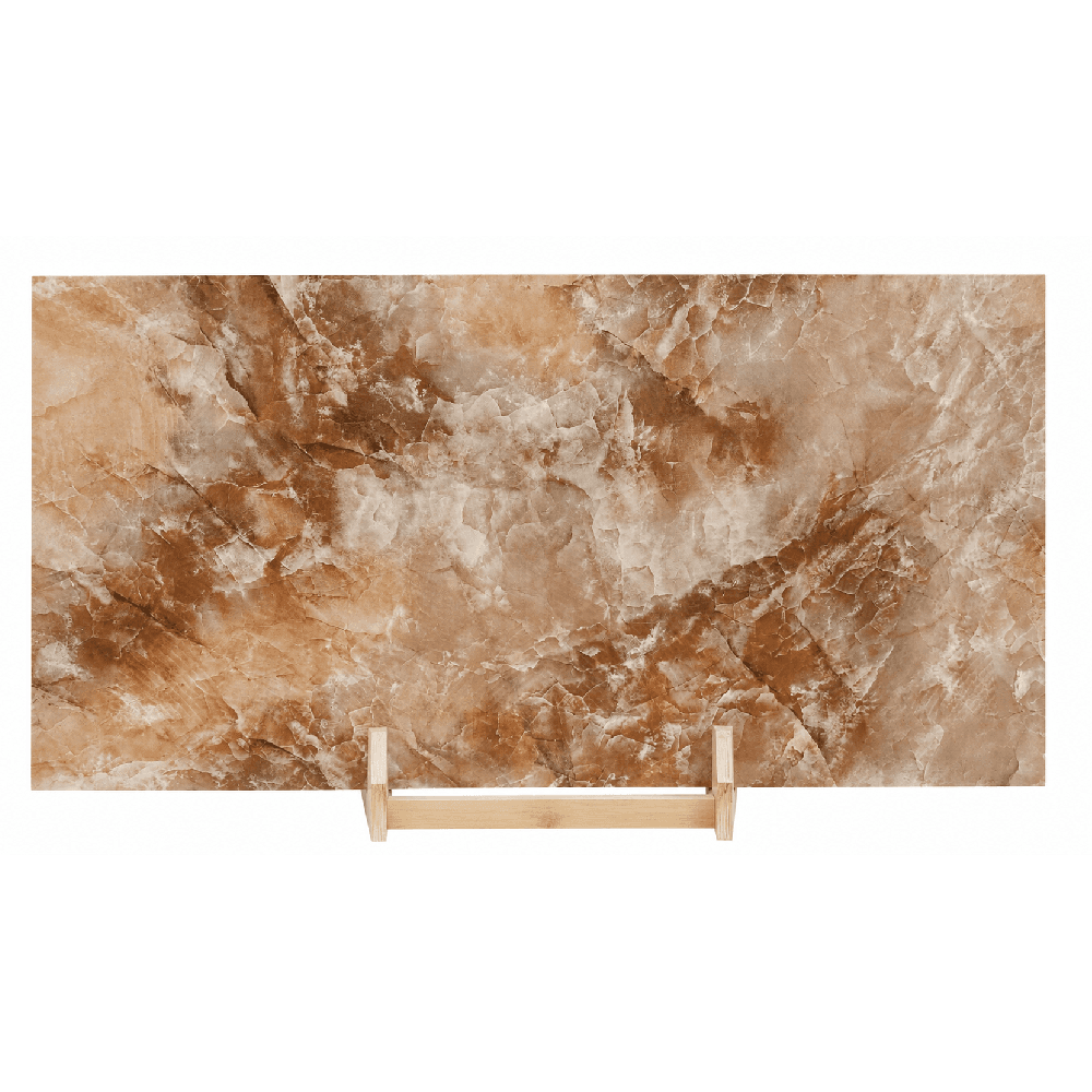 კერამოგრანიტი Ceroq CAPLER BROWN HIGH GLOSSY 60x120 სმ ყავისფერი