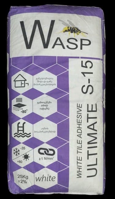 წებო ცემენტი Wasp S15 WHITE ultimat