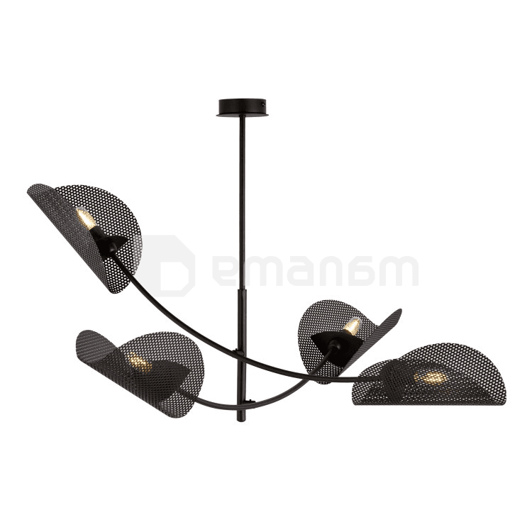ჭაღი EMIBIG GLADIO 4 E14 4x MAX 40W შავი