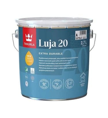 ინტერიერის საღებავი Tikkurila Luja 20 New A 2,7 ლ