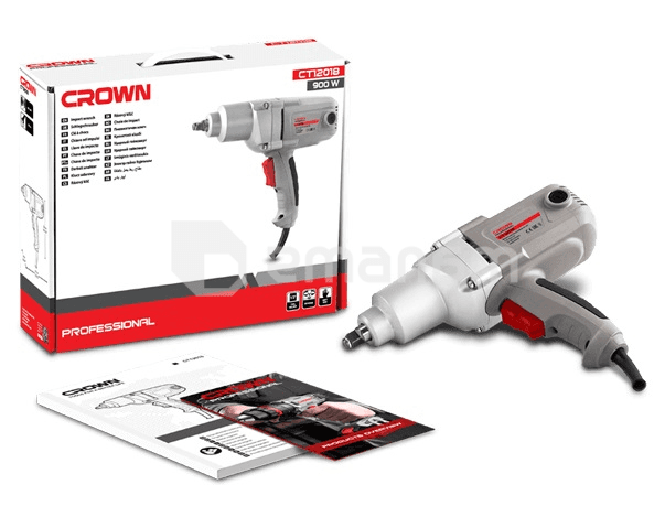 დარტყმითი ქანჩსახრახნი Crown CT12018 900W