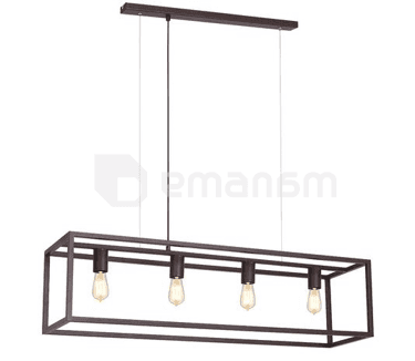 ჭაღი Luminex FRAME RECTANGLE SMALL 4 E27 6501