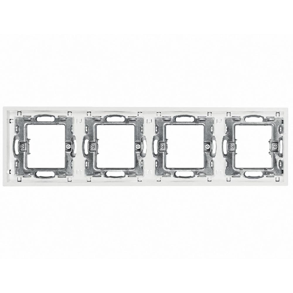 ჩარჩო ჩამრთველისა და როზეტისთვის DOMINO LS-70/90-050 5 ადგილიანი თეთრი 36.5x8 სმ