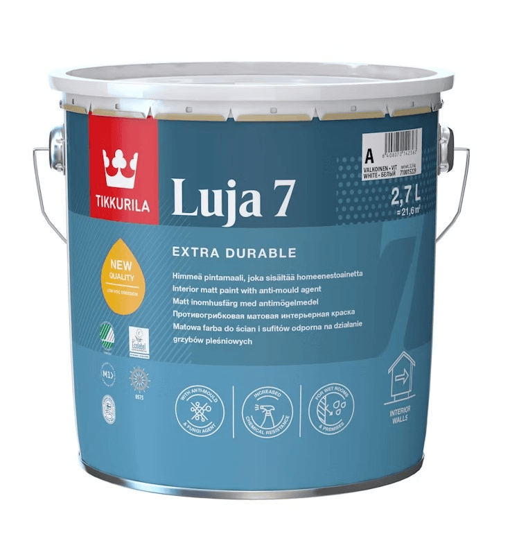 ინტერიერის საღებავი Tikkurila Luja 7 New C 2,7 ლ