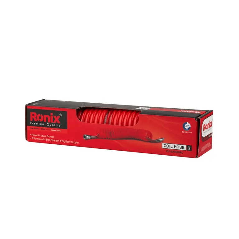 მაღალი წნევის დახვეული შლანგი Ronix RH-6105, 5m