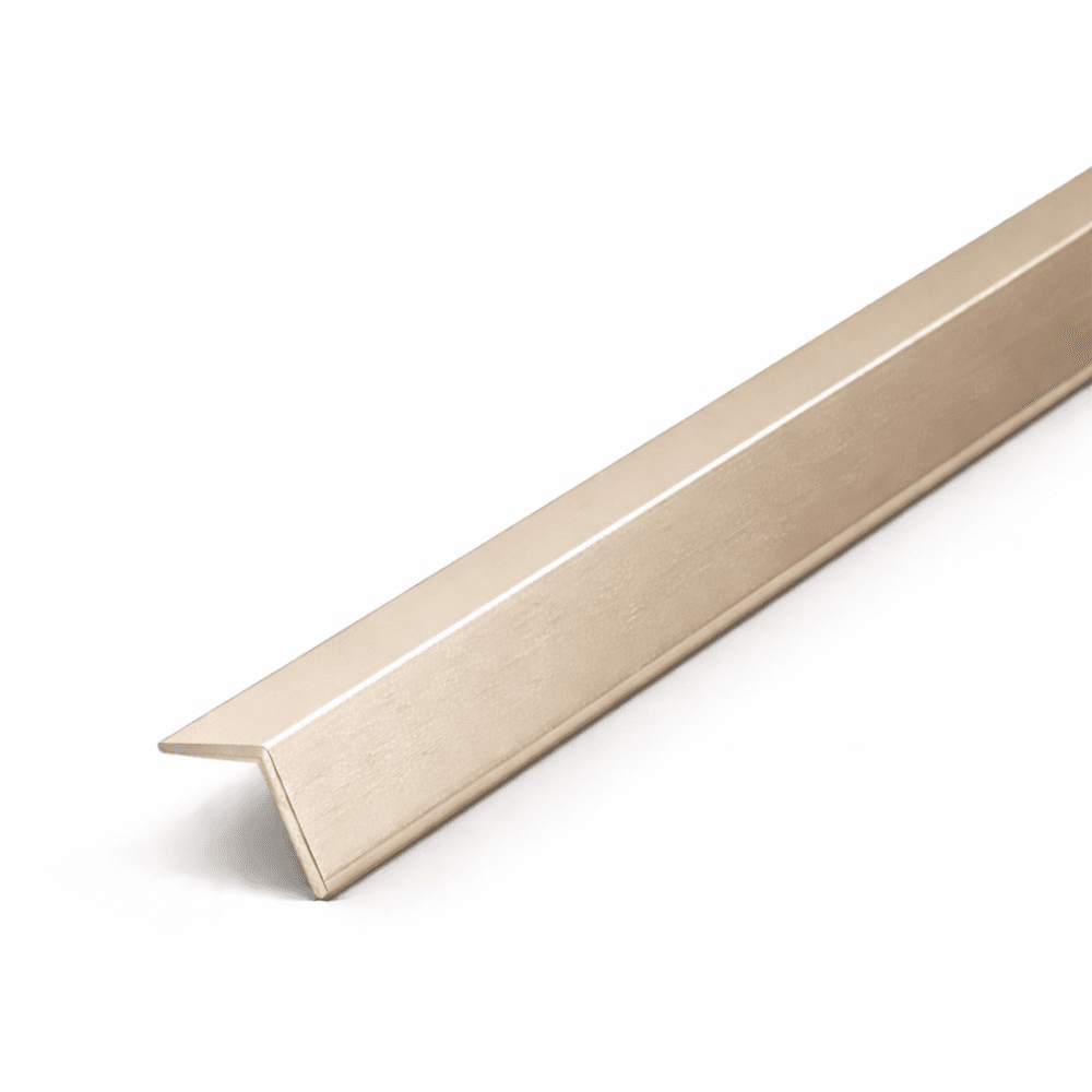 კუთხე ალუმინის  SALAG Stratus 20x20 მმ 2 მ Champagne ანოდირებული