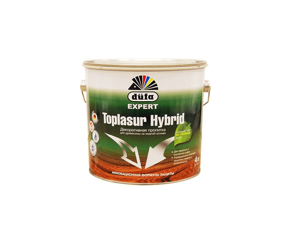 ხის ზეთი TOPLASUR HYBRID 4 ლიტ