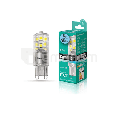 შუქდიოდური ნათურა Camelion 4500K 5W G9
