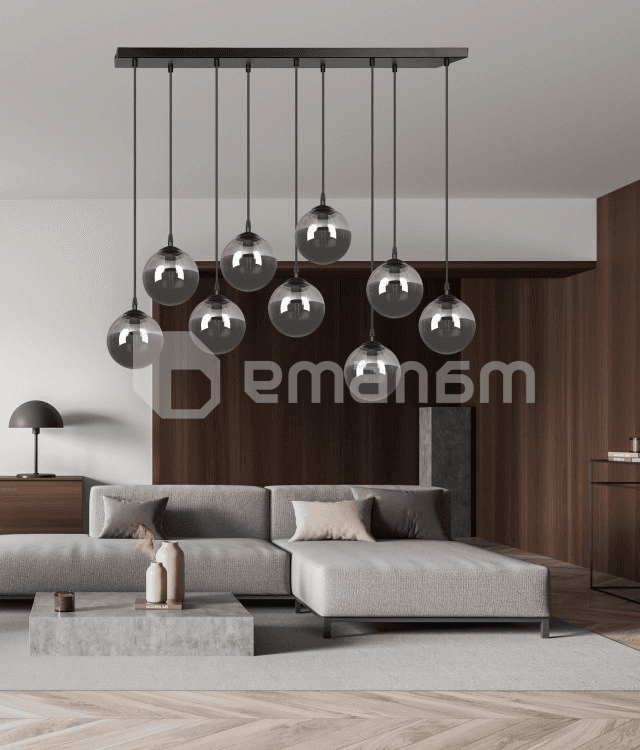 საკიდი EMIBIG Cosmo 9 E14 9x MAX 40W შავი გრაფიტი
