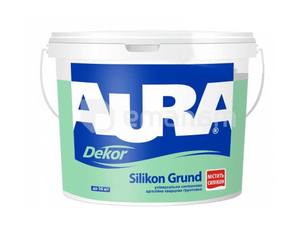 გრუნტი AURA Dekor Silikon Grund 10 ლ